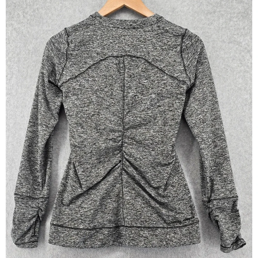 Outdoor Research Women's Melody Shirt Sz S Heather Black Ruched 1/4 Zip Gorpcore